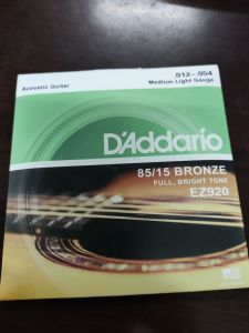 Daddario Daddario bronze acoustic guitar strings ez920 ez910 ez900