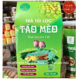 ( MUA LẺ - SỈ GIÁ GỐC ) Trà táo mèo túi lọc (40 lọc) tốt cho tim mạch hạ áp bảo vệ tế bào gan tăng cường miễn dịch an thần- Tây Bắc Food 277