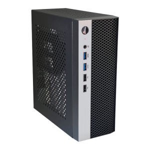 เคสคอมพิวเตอร์ ITX เคส HTPC เคส Mini ITX เคสพาวเวอร์ซัพพลาย 1u พร้อม 4 USB 17*17 เมนบอร์ด