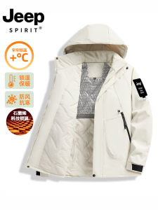 Jeep down Cotton-Padded Coat for Women Winter 2024 New Arrival Outdoor Charging Cotton-Padded Coat Coat Parka Thickened Outwear Men and Women