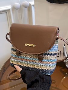 กระเป๋าสะพายข้างผู้หญิงสไตล์เกาหลี ปักลายสาน กระเป๋าสะพายข้างผ้าใบสไตล์เกาหลี กระเป๋าสะพายข้างผ้าลายดอกไม้ กระเป๋าสะพายข้างทรงกลม