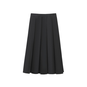 Váy Chữ A Cạp Cao Chiều Dài Ngắn Màu Nguyên Chất Phù Hợp Với Nữ Phong Cách Dễ Dàng Polyester Viscose Mix Chất Liệu Chinchilla Thuốc Thương Hiệu