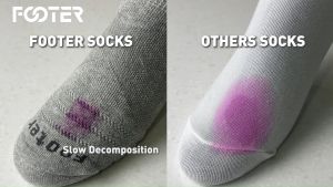 FOOTER Light Compression Anti-Bacterial Sport Socks-T142L/XL deodorant pressure relief running fitness gym exercise functional socks