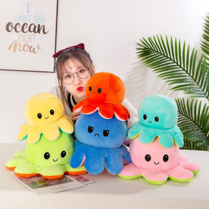 Gấu bông bạch tuộc 2 mặt Đồ chơi bạch tuộc cảm xúc cute gấu bông miniso nhiều màu mẫu mới