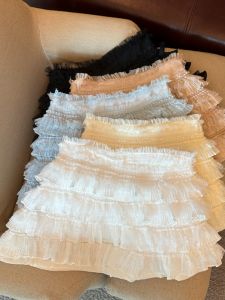GUZILIAN | Chân Váy Ngắn Ren Pháp Sweet Youthful