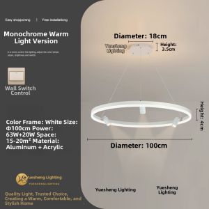 Creative Restaurant Pendant Light with Spotlights