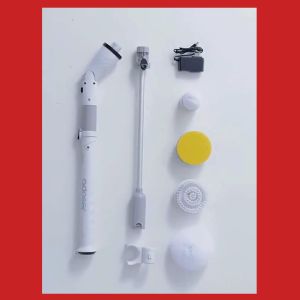 PROMO TERBARU Shunmaii Sikat Pembersih Lantai WC Dapur Elektrik 9in1 Spin Lengkap Scrubber Cordless USB - JY-8088