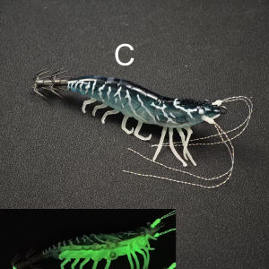 1pc 10cm Real Shrimp Prawn Lure Saltwater Shrimp Fishing Lure Cuttlefish Shrimp Baits Fishing Accessories Shrimp Squid Jigs Hook