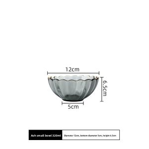 YOGEHOME | Modern Nordic Style Glass Plate with Gold Edge