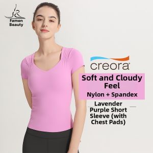 Elegant French Square Neckline Padded Plus Size Workout Top