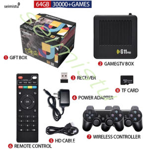 G11 Pro Game Box TV Box Video 256G Built in 60000+ Retro Games 4K HD Game Stick Video Game Console 2.4G Wireless Gamepad For PS1