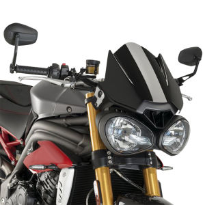 Motorcycle Front Windscreen Windshield Fly Screen Shield Wind Deflector with Bracket Holder For TRIUMPH Speed Triple 1050 S/R/RS 2016-2020  Street Triple 765 R/RS 2017 2018 2019