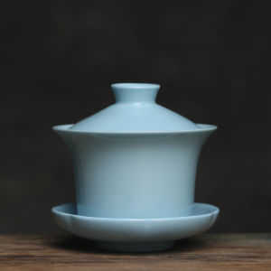 ชุดชาเซรามิกสไตล์จีนโบราณ แก้วดื่มน้ำมันไหปลาร้าสีเหลือง สไตล์ท้องถิ่น สำหรับใช้ในบ้าน ชุดชาสามชั้น