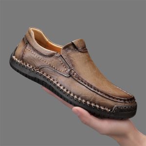 NUDANLAI | Big Size Slip-on Leather Shoes Size 48