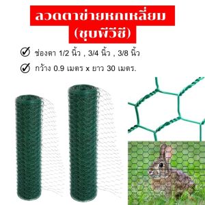 keywords: ลวดตา, หกเหลี่ยมชุบพีวีซี, ขนาด 90 ซม. x ยาว 30 ม., ลวดตาชุดเครื่องนอน