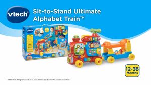 VTech Red Alphabet Train (Original Gift Box) Sit to Stand Ultimate Push Ride / AppleBear