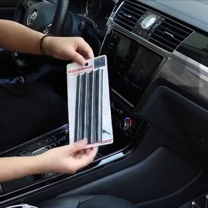 4PCS Hidden Car Wire Cover Protector Plastic Cover Cable Line Strip With Double-sided Tape Tie Organizer Wayar Office Home Wire Compartment