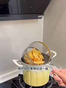 3-year WarrantyMINI deep fryer fried string with Filter 3L multifunctional oil-saving deep fryer cooking pot steamer