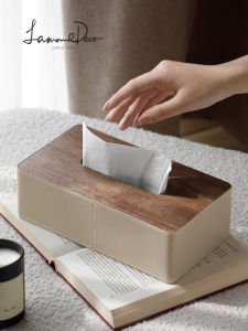 LAMOME DECO | New Chinese Style Walnut Wood Tissue Box