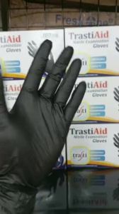 SARUNG TANGAN NITRILE HITAM 2 UKURAN / SARUNG TANGAN FOOD GRADE / SARUNG TANGAN PRAKTIS