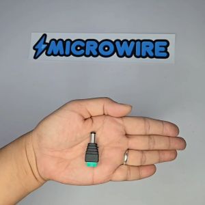 MW 10 pcs 12V DC Male Plug Power Balun Plug Connector for CCTV Camera Male DC Plug BNC Connector for CCTV Cameras - 2.1mm