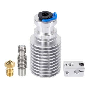 E3D V6 Hotend + Bimetal Heatbreak for V6 Prusa Voron Remote Short Direct Heat Sink Range 1.75MM for Feeding 3D Printer Extruders