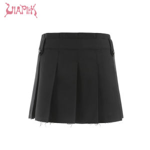 High Waist A-Line Skirt via PITTI Summer 2023 Commute Pure Color Short Half-length Suit Style Versatile Trendy Girl Skirt