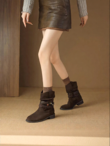 Reemoor | Retro Western Boots Coarse Heels