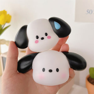 3 Pcs Cute Cartoon 3D Sweating Dog DIY Accessories Big Ears Dog Slippers Bag Mirror Decoration Accessories