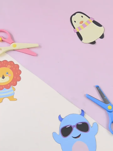 Animal Paper Cutting Set Farm Animals Origami Kit Wildlife Animal Paper Craft Kit for Toddlers Fine Motor Skills Development Toy Early Learning Scissor Skills Kit