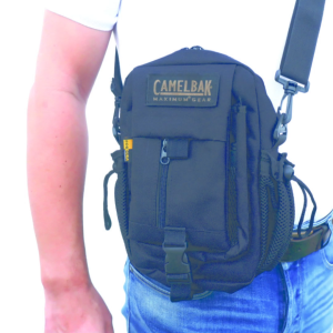Tactical 6 compartment multi use sling bag patch included