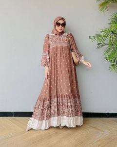 GAMIS ETNIK SET HIJAB GAMIS WANITA TERBARU BRANDED VIRAL KEKINIAN