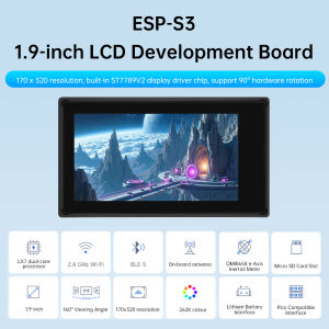 diymore | ESP32-S3 1.9-inch LCD screen WiFi Bt development board 170 × 320 resolution LX7 dual core processor Type-C