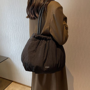 กระเป๋าสะพายไหล่ผ้าไนลอนความจุขนาดใหญ่สำหรับผู้หญิง กระเป๋าถือแฟชั่น กระเป๋าเดินทาง กระเป๋าสะพายไหล่แบบลำลอง กระเป๋าถือแฟชั่น