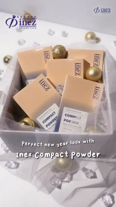 INEZ Compact Powder Color Contour Plus Bedak Padat Biru 12 Gr