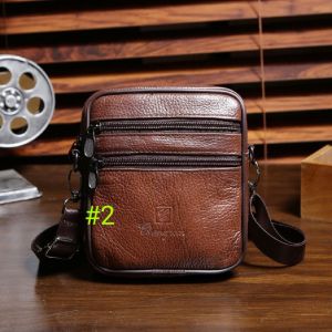OK Casual Mens Leather 2Way Shoulder Bag/Small Belt Bag Genuine Leather Men Sling Bag Small Cross Boby Bag