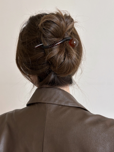 Pearl Hair Clip Womens Elegant Hair Accessories Side Bun Hairpins Fashionable Hairgrips Simple Design Hair Barrettes