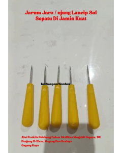 Jarum Jara Ujung Lancip Sol Sepatu / Jarum Jahit Sepatu / Jarum Nylon Sepatu E
