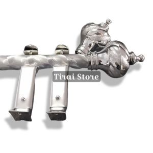 Besi Batang Gorden Motif Uril Fullset Bracket Tutup Cup Ukuran 100cm 150cm Tirai pintu Tirai jendela