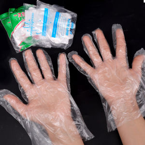 100Pcs/Pack High Quality Disposable Plastic Gloves