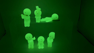 🔥 SMISKI lIVING Series Noctilucent Green Doll Blind Box Action Figures Decoration Model Toy Gift