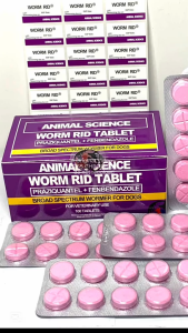 1pcs Animal Science Worm Rid Tablet All Stages Adult Puppy Papi Vermifuge Tablet  Deworming Tablet