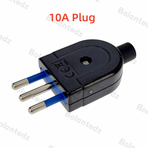 Italian standard 10A 16A small Italian power plug male socket female socket 3 round pin Converter Adaptor detachable Italy plug