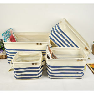 กล่องเก็บของผ้าพับได้สำหรับจัดระเบียบโต๊ะทำงาน กล่องเก็บของสำหรับจัดระเบียบหอพัก เคสเก็บของสำหรับอุปกรณ์เครื่องสำอาง หนังสือ เครื่องดื่ม เคสเก็บของพับได้