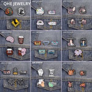 2-5 ชิ้น/เซ็ตการ์ตูนตลกภาพยนตร์รูปเคลือบ Pins น่ารัก Animal ไดโนเสาร์เข็มกลัดแมว Lapel Badge เครื่องประดับตลกของขวัญเพื่อน