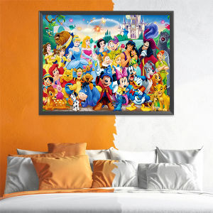 Disney Novelty 2025 Diamond Mosaic Princess Adult Craft Paintings With Rhinestones Diamond Embroidery Mickey Mouse Wall Decor