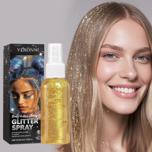 4 color Shiny Glitter Spray CosmeticsLiquid Full Body Glow Body HighlighterWaterproof Long Lasting FaceBody Hair Spray Makeup