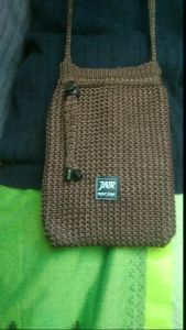 tas hp rajut tas selempang wanita tas serut tub