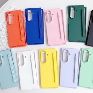Luxury Frosted Candy Color with S Pen& Slot Case for Samsung Galaxy Z Fold 8 Ultra 7 6 5 4 3 Ultra Slim Shockproof Protect Cover