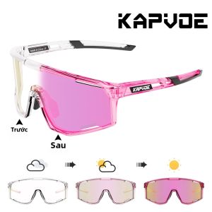 kapvoe | Kính Thể Thao Đổi Màu Kapvoe Chống Tia UV400 Dành Cho Nam Nữ Dùng Khi Chạy Bộ Lái Xe Hoạt Động Ngoài Trời Nhiều Màu Sắc Khung Và Tròng Kính